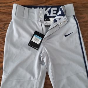 Brand New Boys Nike Grey Dri-Fit Baseball Pants